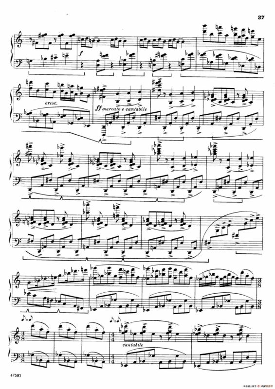 Piano Sonata in E-flat Major Op.95（降E大调钢琴奏鸣曲·Ⅲ）