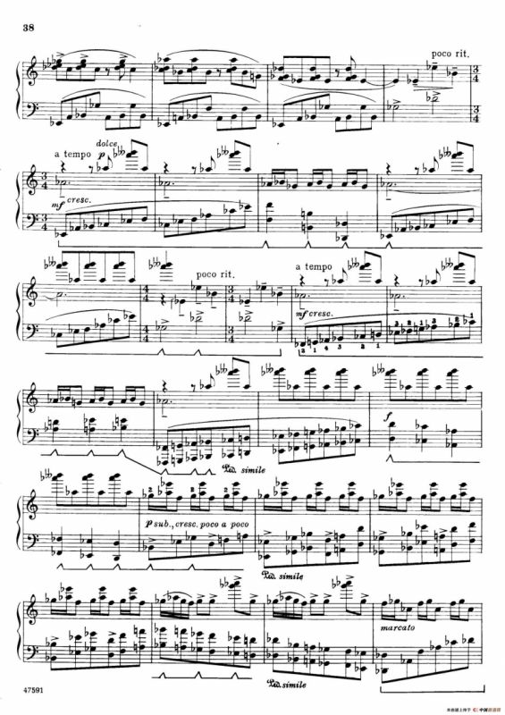 Piano Sonata in E-flat Major Op.95（降E大调钢琴奏鸣曲·Ⅲ）
