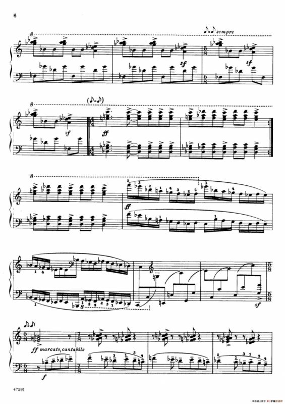 Piano Sonata in E-flat Major Op.95（降E大调钢琴奏鸣曲·Ⅰ）