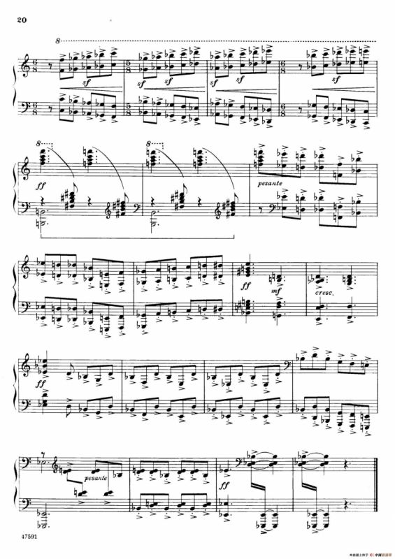 Piano Sonata in E-flat Major Op.95（降E大调钢琴奏鸣曲·Ⅰ）