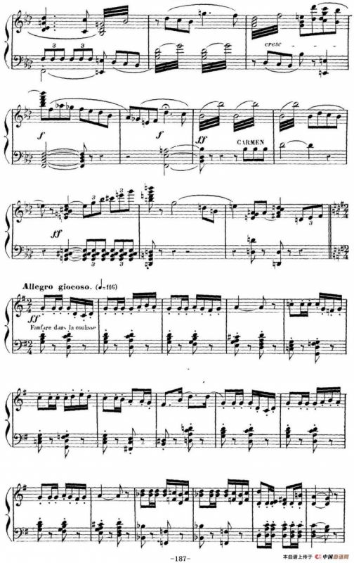Carmen for Solo Piano（卡门全剧钢琴独奏版）（No.27）