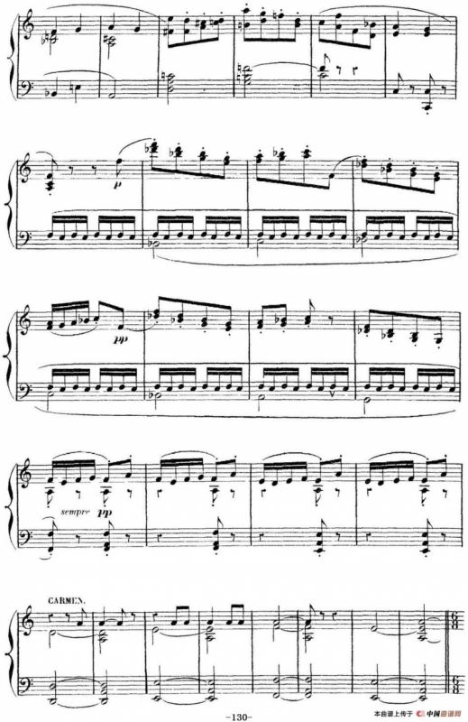 Carmen for Solo Piano（卡门全剧钢琴独奏版）（No.20）