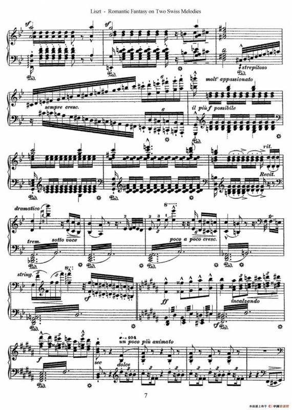 Romantic Fantasy on 2 Swiss Melodies Op.5（浪漫幻想曲）