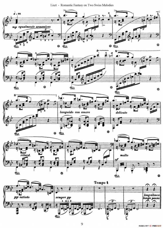 Romantic Fantasy on 2 Swiss Melodies Op.5（浪漫幻想曲）