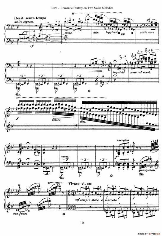 Romantic Fantasy on 2 Swiss Melodies Op.5（浪漫幻想曲）