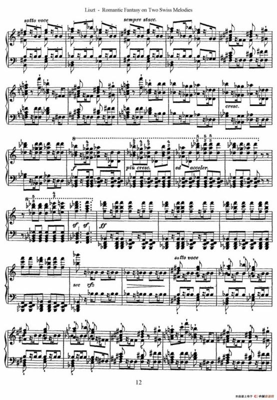 Romantic Fantasy on 2 Swiss Melodies Op.5（浪漫幻想曲）