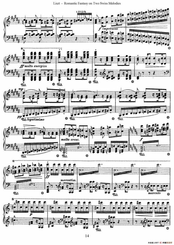 Romantic Fantasy on 2 Swiss Melodies Op.5（浪漫幻想曲）
