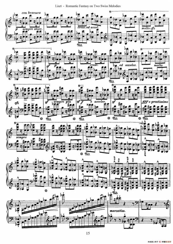 Romantic Fantasy on 2 Swiss Melodies Op.5（浪漫幻想曲）