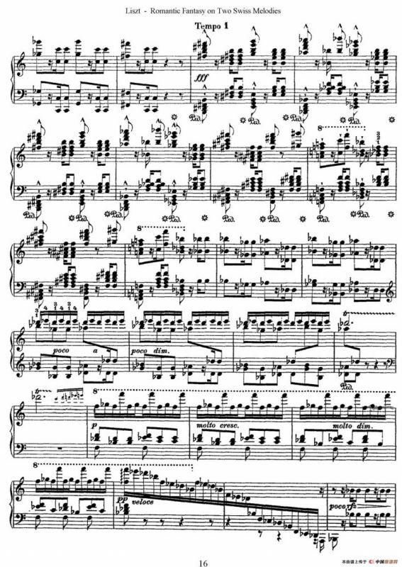 Romantic Fantasy on 2 Swiss Melodies Op.5（浪漫幻想曲）