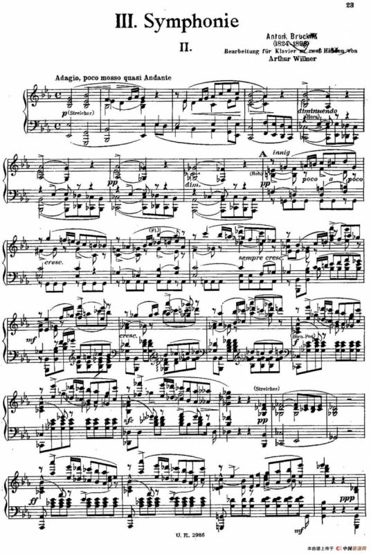 Symphony No.3 in d Minor - Solo Piano（d小调第三交响曲·钢琴独奏版·Ⅱ）
