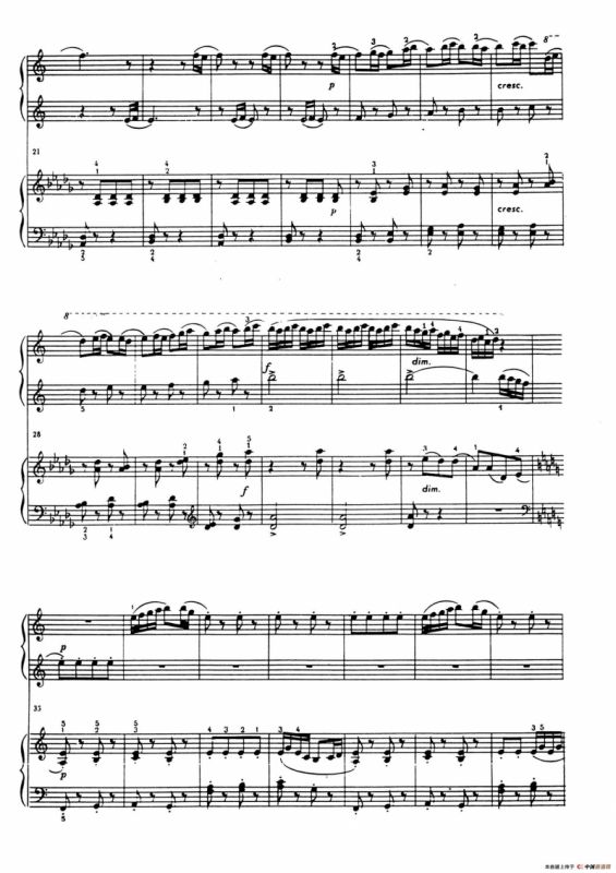 An Overheard Tune - 4 Hands（偶闻的小调·四手联弹）