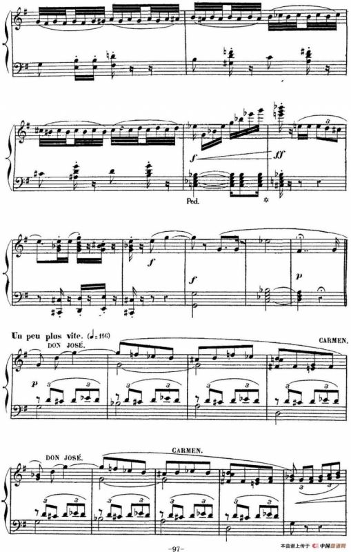 Carmen for Solo Piano（卡门全剧钢琴独奏版）（No.16）