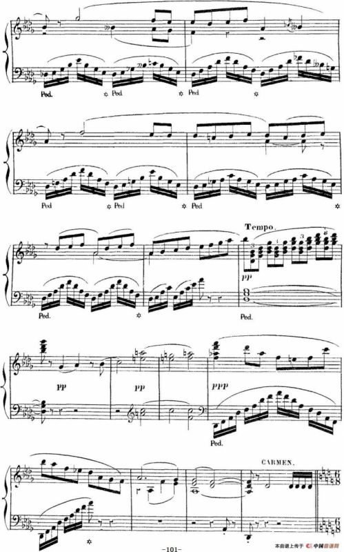 Carmen for Solo Piano（卡门全剧钢琴独奏版）（No.16）