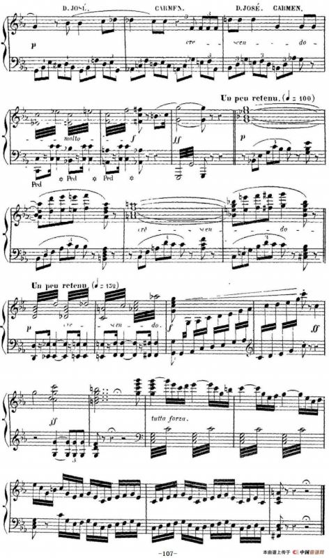 Carmen for Solo Piano（卡门全剧钢琴独奏版）（No.16）