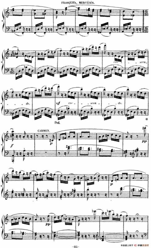 Carmen for Solo Piano（卡门全剧钢琴独奏版）（No.15）
