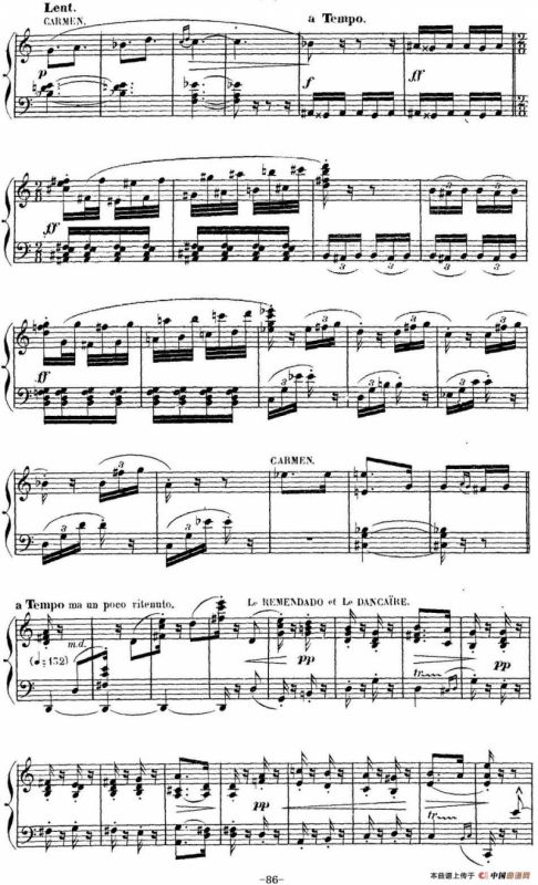 Carmen for Solo Piano（卡门全剧钢琴独奏版）（No.15）