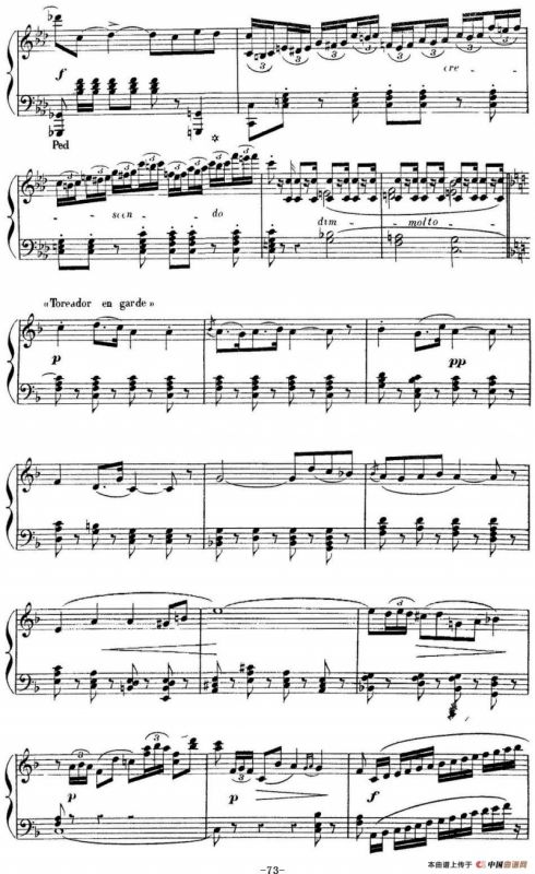 Carmen for Solo Piano（卡门全剧钢琴独奏版）（No.14）