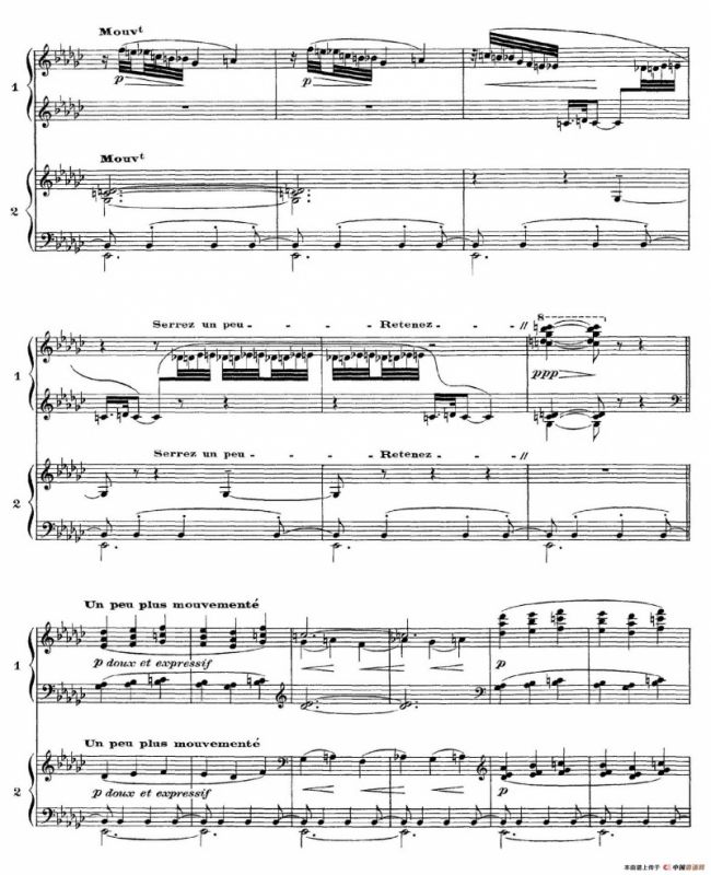 Six Epigraphes Antiques（6首古代墓志铭·四手联弹·Ⅴ）