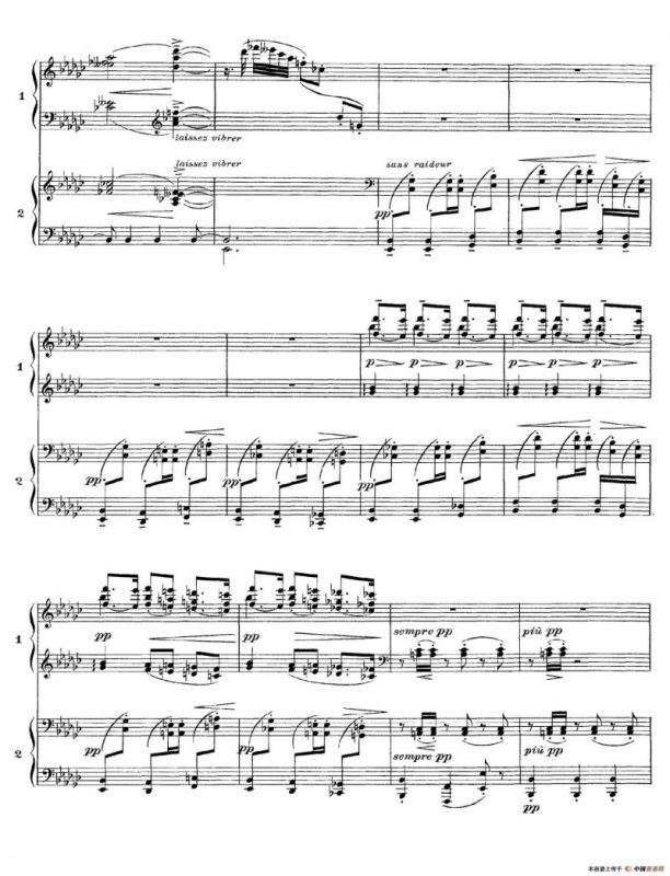 Six Epigraphes Antiques（6首古代墓志铭·四手联弹·Ⅴ）