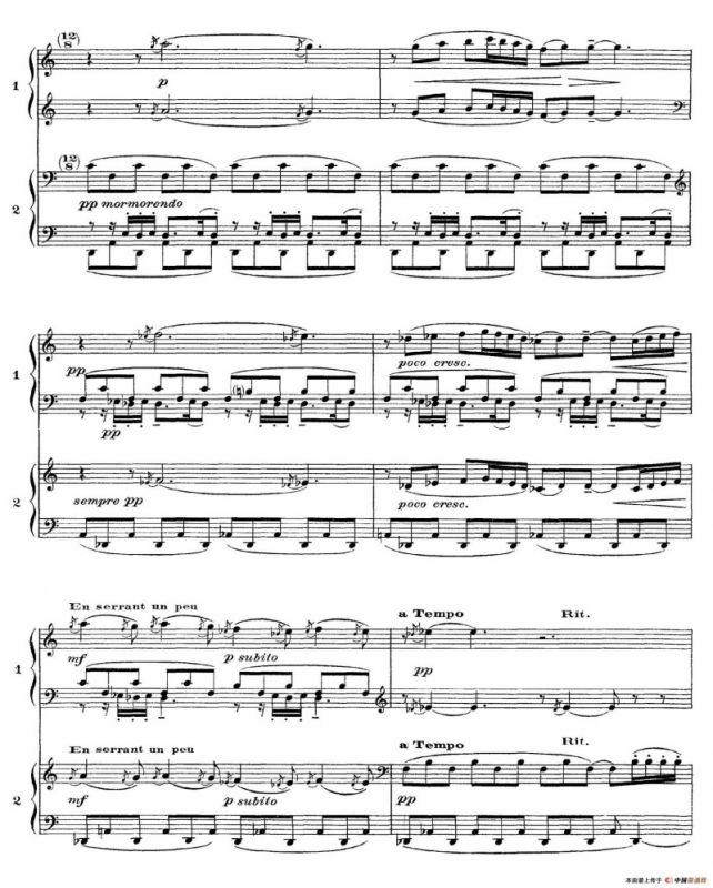 Six Epigraphes Antiques（6首古代墓志铭·四手联弹·Ⅲ）