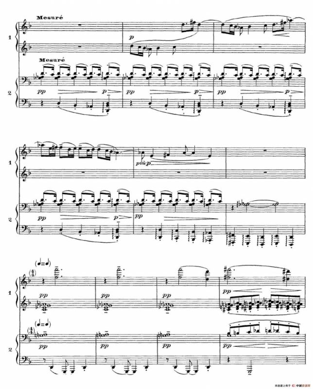 Six Epigraphes Antiques（6首古代墓志铭·四手联弹·Ⅱ）