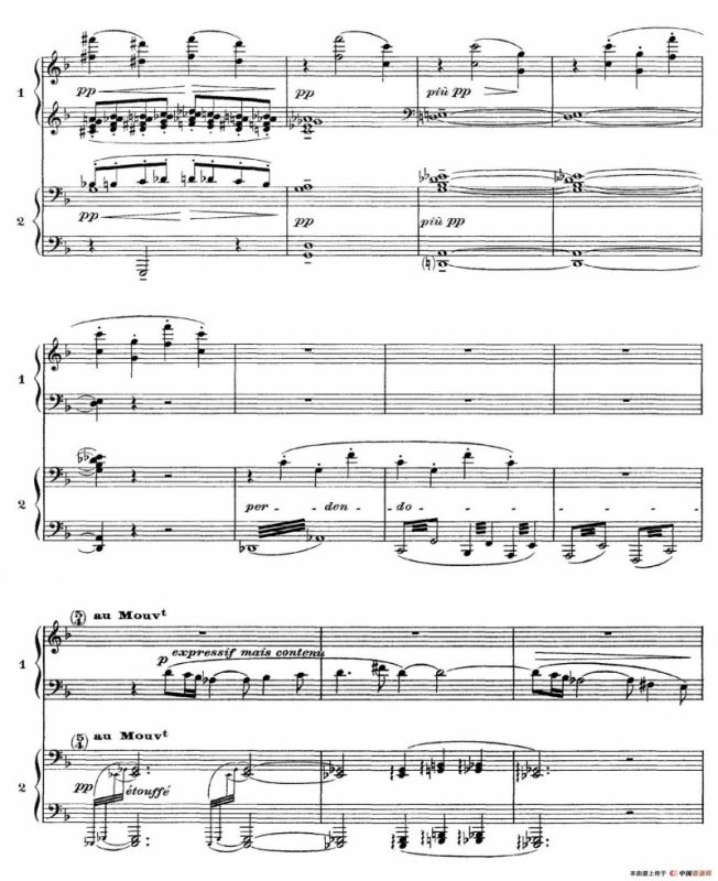 Six Epigraphes Antiques（6首古代墓志铭·四手联弹·Ⅱ）