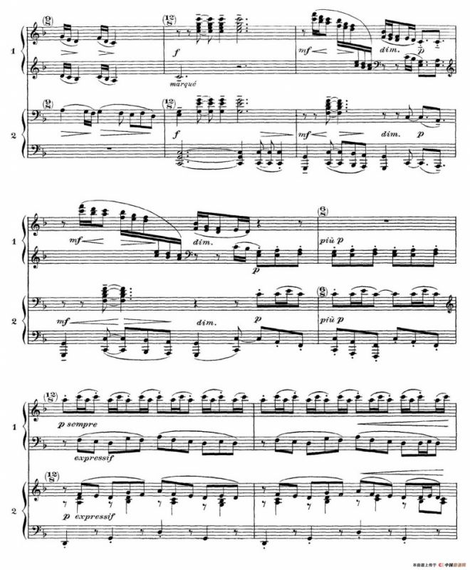 Six Epigraphes Antiques（6首古代墓志铭·四手联弹·Ⅰ）