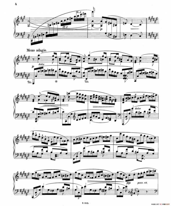 Four Rhapsodies Op.11（4首狂想曲·Ⅱ）