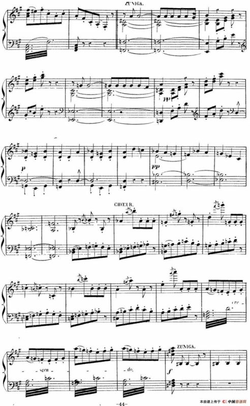 Carmen for Solo Piano（卡门全剧钢琴独奏版）（No.8）
