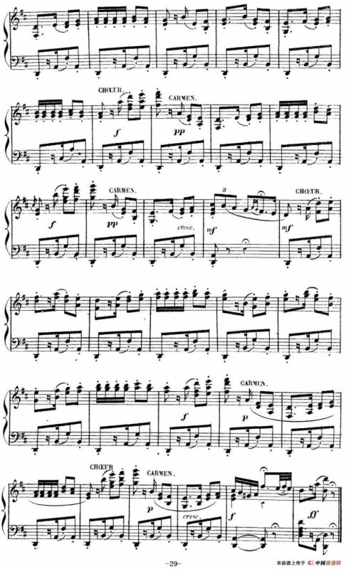 Carmen for Solo Piano（卡门全剧钢琴独奏版）（No.5）
