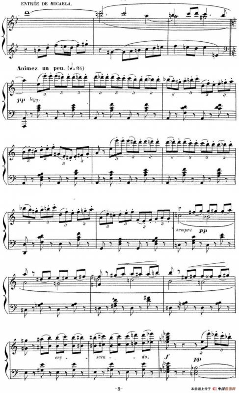 Carmen for Solo Piano（卡门全剧钢琴独奏版）（No.2）