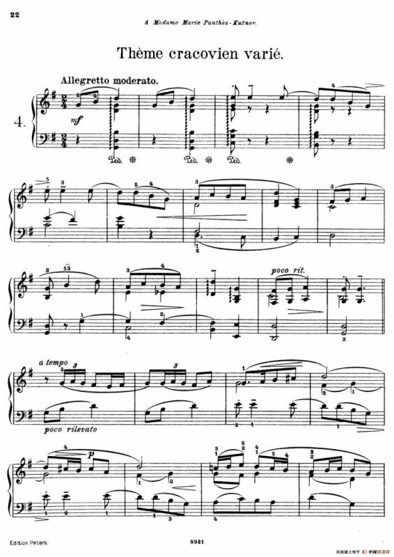 4 Pieces Op.26（4首小品·4）