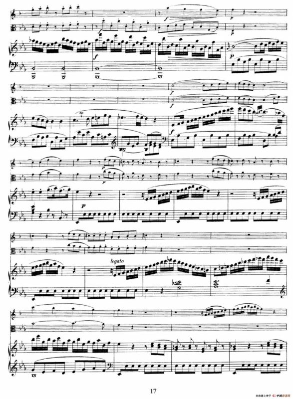 Piano Trio no.2 in E-flat Major K.498（降E大调钢琴三重奏）