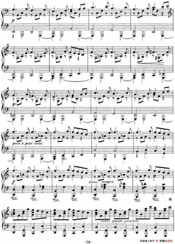 莫什科夫斯基-幻想小品集Op.52（Ⅵ）