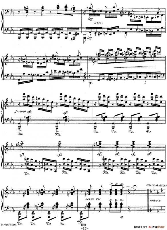 莫什科夫斯基-幻想小品集Op.52（Ⅴ）