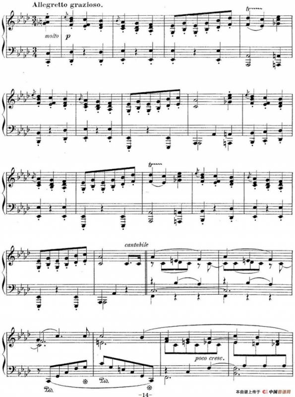 莫什科夫斯基-幻想小品集Op.52（Ⅴ）