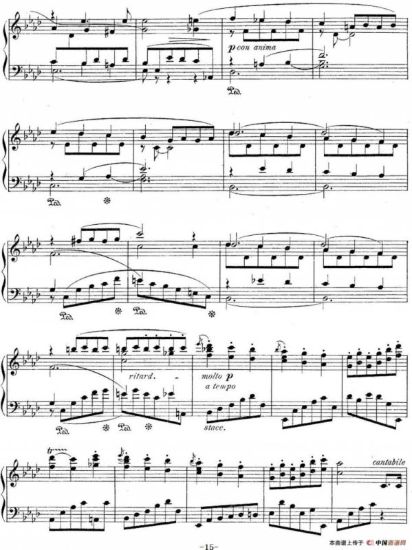 莫什科夫斯基-幻想小品集Op.52（Ⅴ）