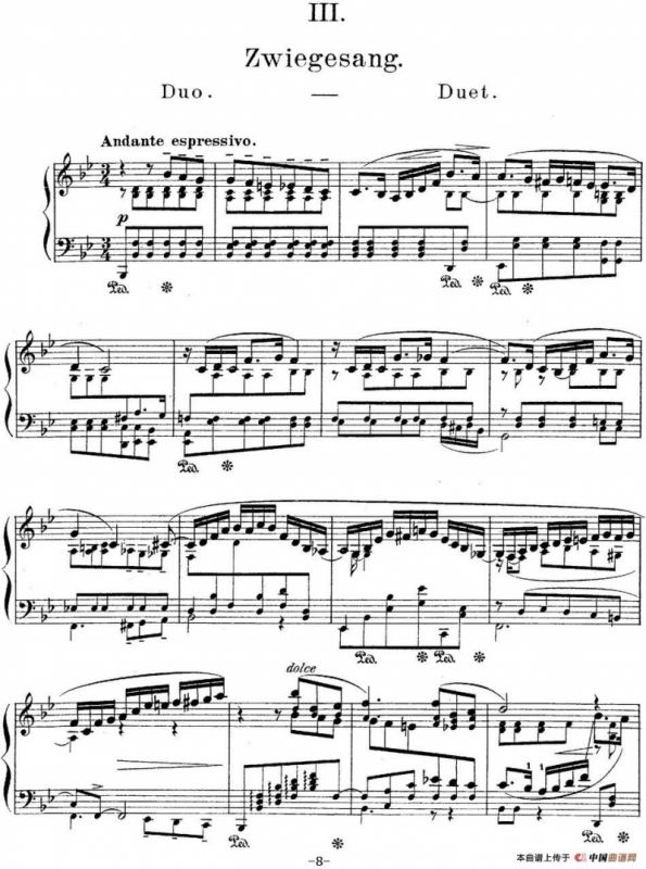 莫什科夫斯基-幻想小品集Op.52（Ⅲ）