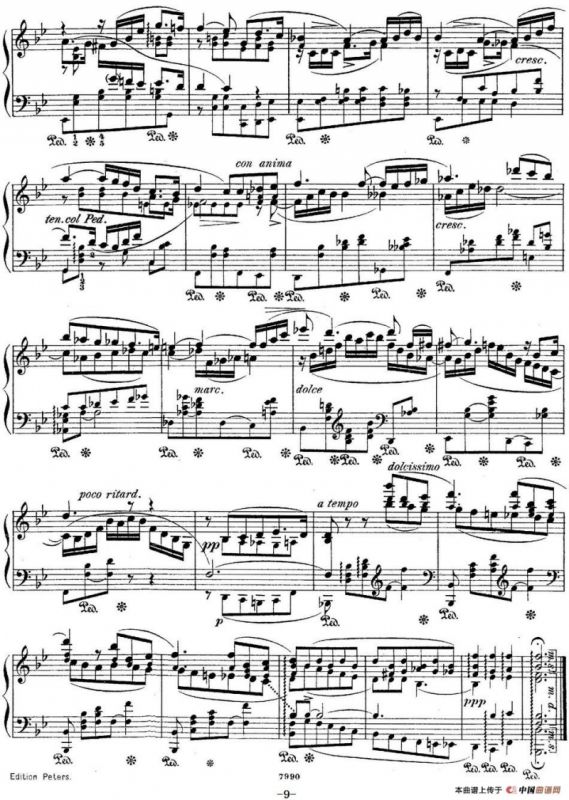 莫什科夫斯基-幻想小品集Op.52（Ⅲ）