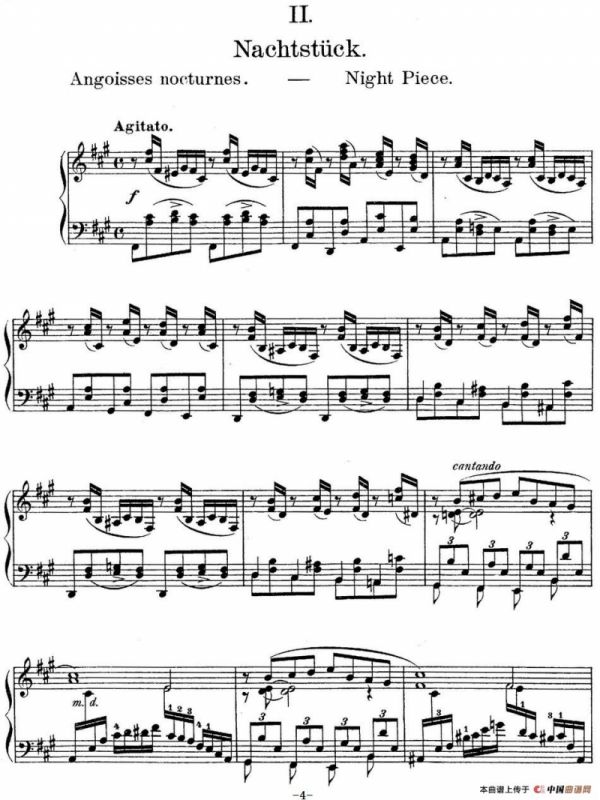 莫什科夫斯基-幻想小品集Op.52（Ⅱ）