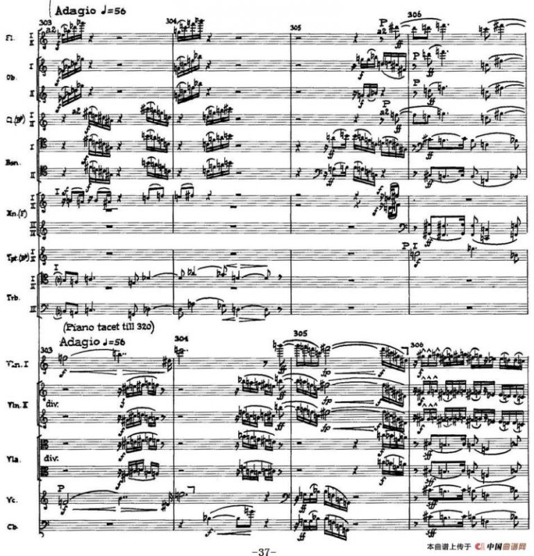 Piano Concerto Op.42（钢琴协奏曲总谱P35-66）