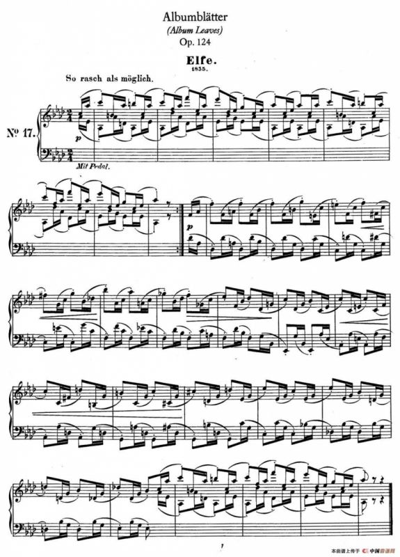 Albumbl?tter Op.124（纪念册页）（No.17）