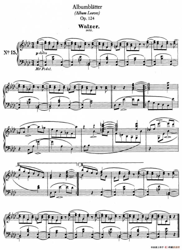 Albumbl?tter Op.124（纪念册页）（No.15）