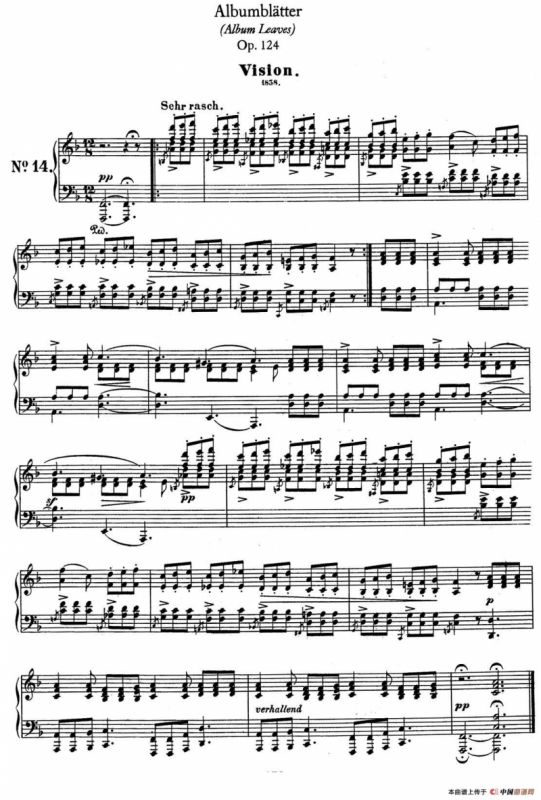 Albumbl?tter Op.124（纪念册页）（No.14）