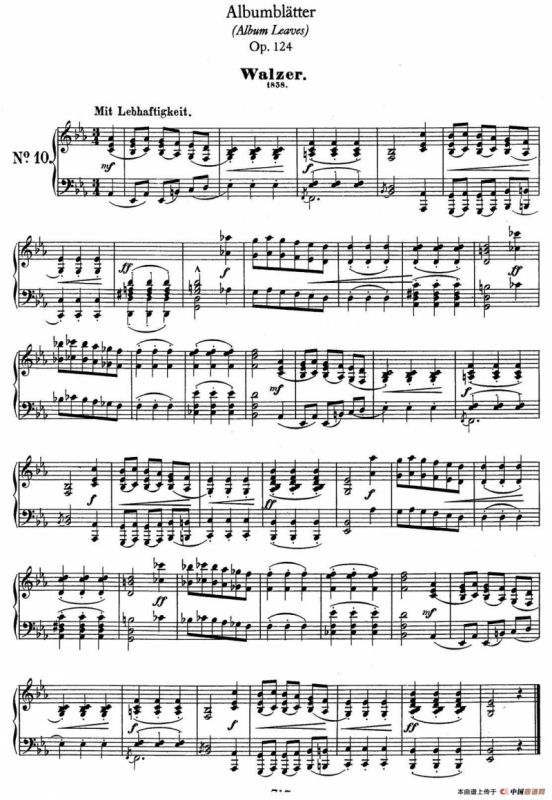 Albumbl?tter Op.124（纪念册页）（No.10）