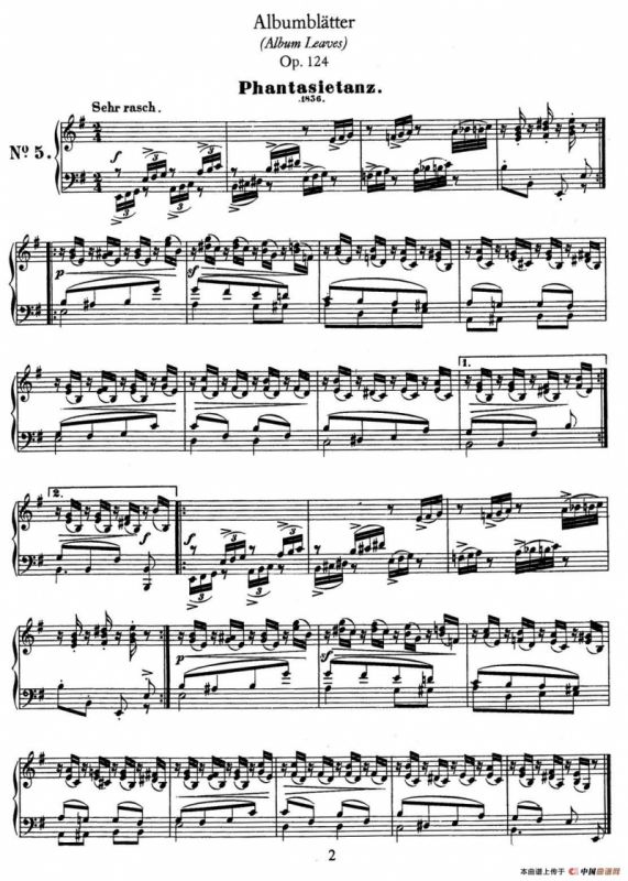 Albumbl?tter Op.124（纪念册页）（No.5）