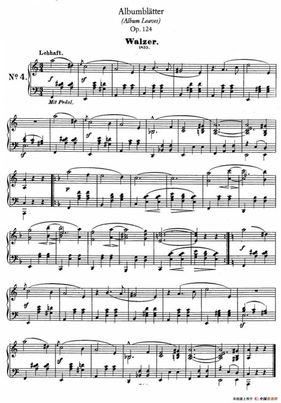 Albumbl?tter Op.124（纪念册页）（No.4）