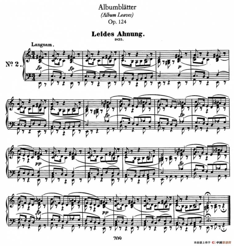 Albumbl?tter Op.124（纪念册页）（No.2）