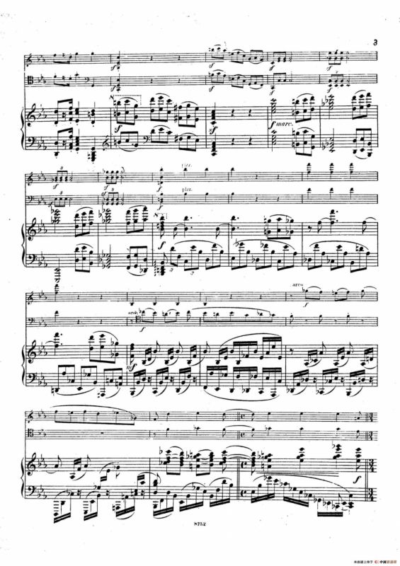 Piano Trio No.3 in c Minor Op.101（c小调第三钢琴三重奏）