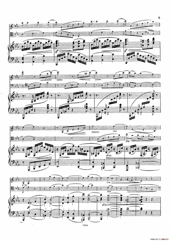 Piano Trio No.3 in c Minor Op.101（c小调第三钢琴三重奏）